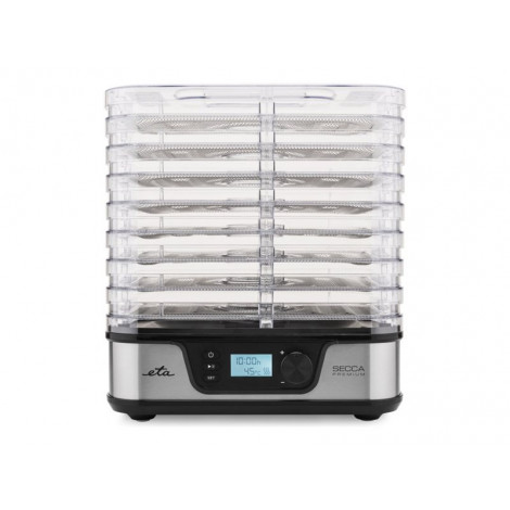 ETA Food dryer | ETA930190000 Secca Premium | Power 380 W | Number of trays 8 | Temperature control | Integrated timer | Silver