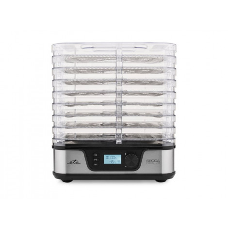 ETA Food dryer | ETA930190000 Secca Premium | Power 380 W | Number of trays 8 | Temperature control | Integrated timer | Silver