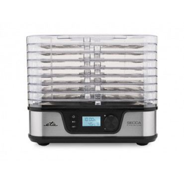 ETA Food dryer | ETA930190000 Secca Premium | Power 380 W | Number of trays 8 | Temperature control | Integrated timer | Silver