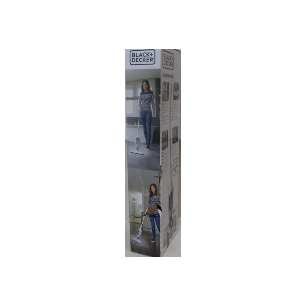 BLACK & DECKER | Steam Mop | FSMH13E5-QS | Corded operating | 1300 W | White | Warranty 9 month(s) | DAMAGED PACKAGING
