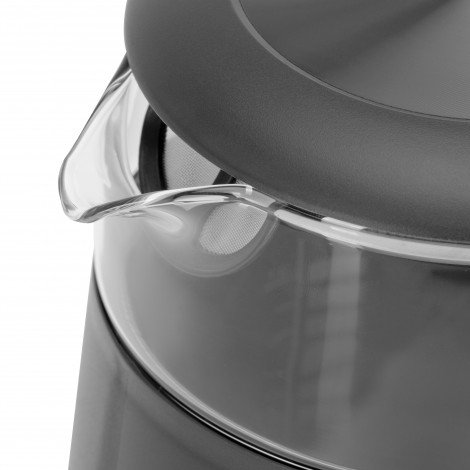 Adler Kettle with LED Display | AD 1305 | Electric | 2200 W | 1.7 L | Plastic | 360 rotational base | Grey