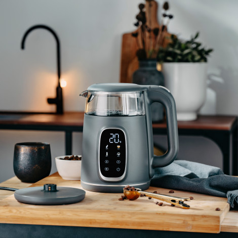 Adler Kettle with LED Display | AD 1305 | Electric | 2200 W | 1.7 L | Plastic | 360 rotational base | Grey