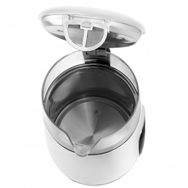 Adler Kettle with LED Display | AD 1305 | Electric | 2200 W | 1.7 L | Plastic | 360 rotational base | White/Silver