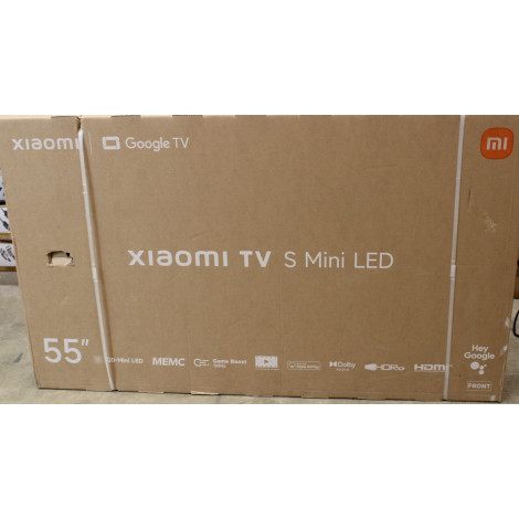 SALE OUT. Xiaomi TV S Mini LED 55 2026 | SALE OUT. Xiaomi S Mini LED 2026 | 55 | Smart TV | Google TV | 4K UHD | Dark Grey | DAM