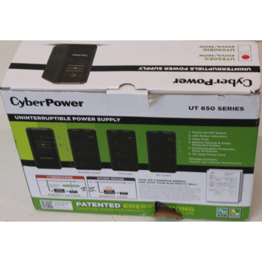 SALE OUT. CyberPower UT650EG Backup UPS Systems | SALE OUT. | CyberPower Backup UPS Systems | UT650EG | 650 VA | 360 W | DAMAGED