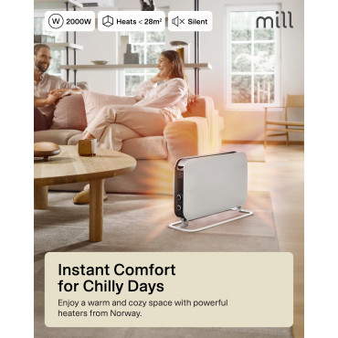 Mill | Heater | SG2000MEC | Convection Heater | 2000 W | Number of power levels 3 | Suitable for rooms up to 5-20 m | White | N/