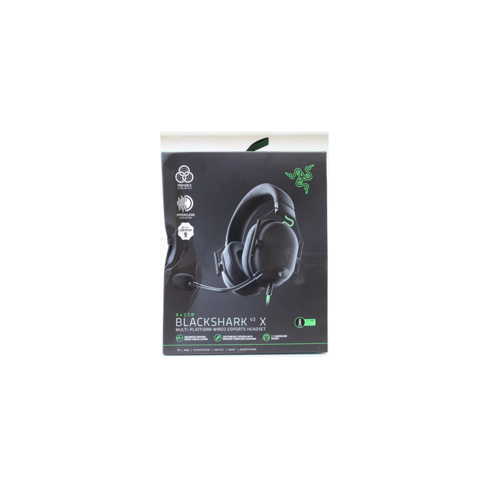 SALE OUT. Razer BlackShark V2 X Gaming Headset, Over-Ear, Wired, Microphone, Black | Razer | Gaming Headset | BlackShark V2 X | 