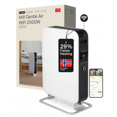 Mill | Heater | OIL2000WIFI3 GEN3 | Oil Filled Radiator | 2000 W | Number of power levels 3 | Suitable for rooms up to 24 m | Wh