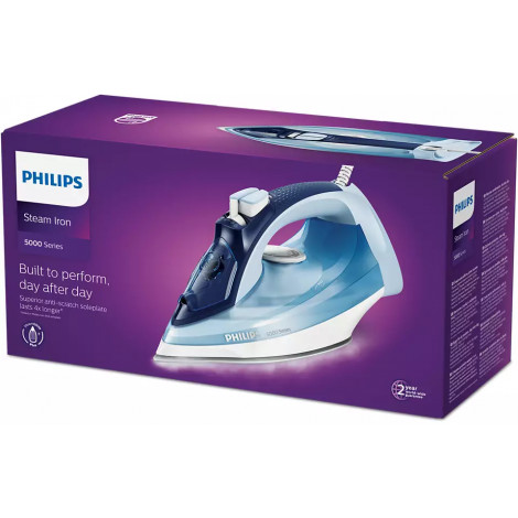 Philips | Iron | DST5030/20 | Steam Iron | 2400 W | Water tank capacity 320 ml | Continuous steam 45 g/min | Steam boost perform