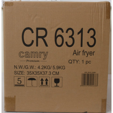 SALE OUT. Camry CR 6313 Airfryer Oven, 12 programs, Capacity 5l, White | Camry Airfryer Oven | CR 6313 | Power 2000 W | Capacity