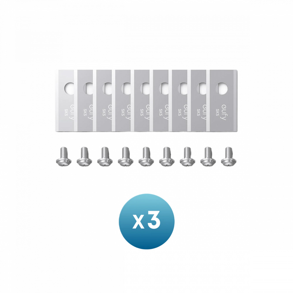 Anker Eufy Replacement Blade Set: 3x (9 Lawn Mower Blades and 9 Screws) Compatible E15/E18