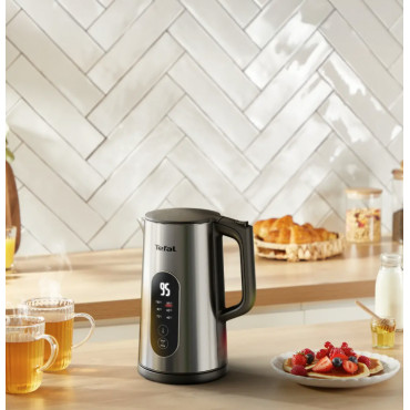TEFAL Selection KI871DE0 | Kettle | Electric | 1500 W | 1.7 L | Plastic | 360 rotational base | Stainless steel