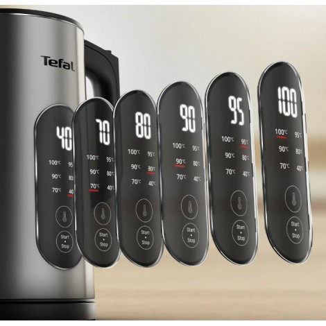 TEFAL Selection KI871DE0 | Kettle | Electric | 1500 W | 1.7 L | Plastic | 360 rotational base | Stainless steel