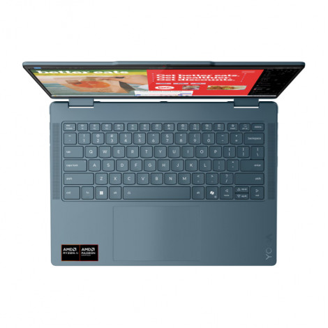 Lenovo- Yoga 7 2-in-1 14AKP10 AMD | Tidal Teal | 14 " | OLED | Touchscreen | WUXGA | 1920 x 1200 pixels | Glossy | AMD Ryzen AI 