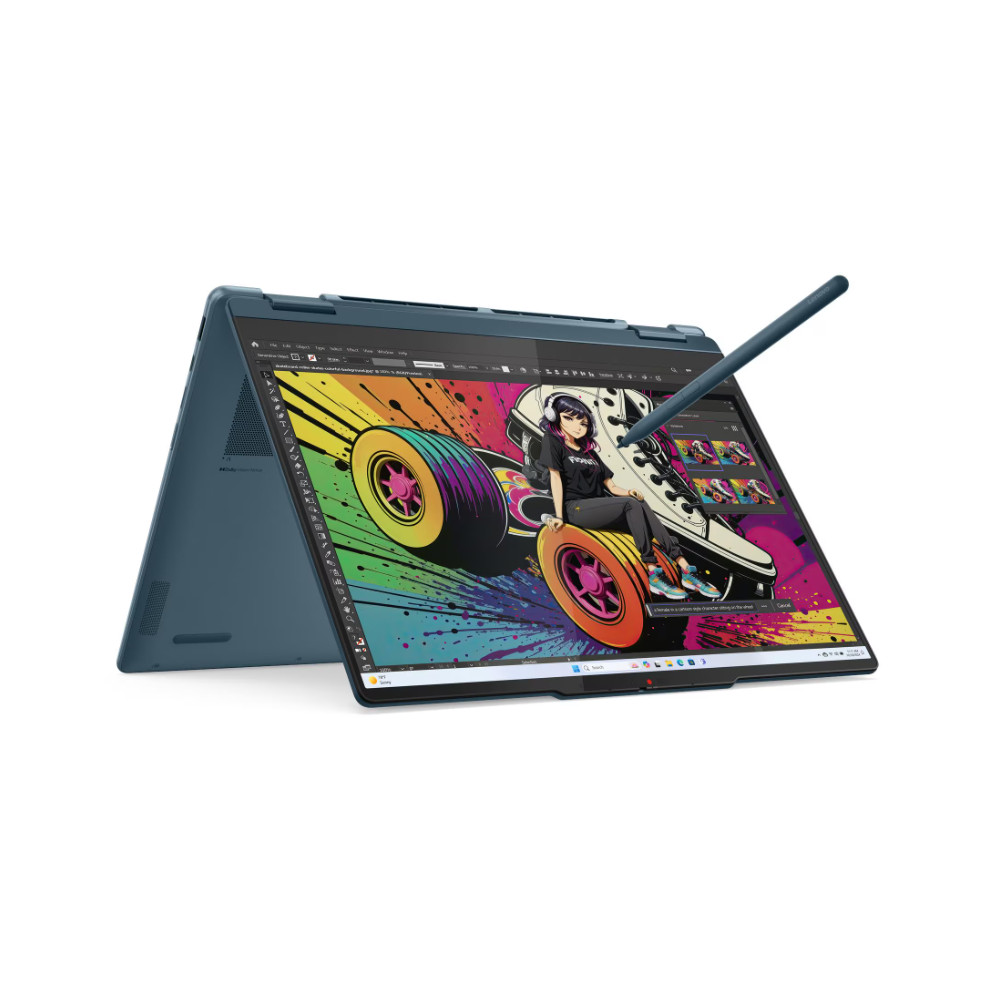 Lenovo- Yoga 7 2-in-1 14AKP10 AMD | Tidal Teal | 14 " | OLED | WUXGA | 1920 x 1200 pixels | AMD Ryzen AI 7 | 350 | 16 GB | Solde
