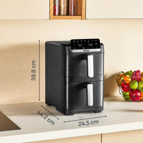 Tefal EY7528E0 Easy Fry Crispy Stack Double basket Airfryer, 10 L