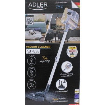 SALE OUT. | Adler | Vacuum Cleaner | AD 7036 | Corded operating | Handstick and Handheld | 800 W | - V | Operating radius 7 m | 