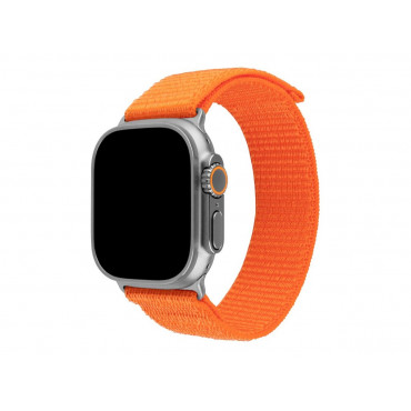 Fixed | Sporty Strap for Apple Watch Ultra 49mm | 160-210 mm | Watch strap | Orange | Nylon