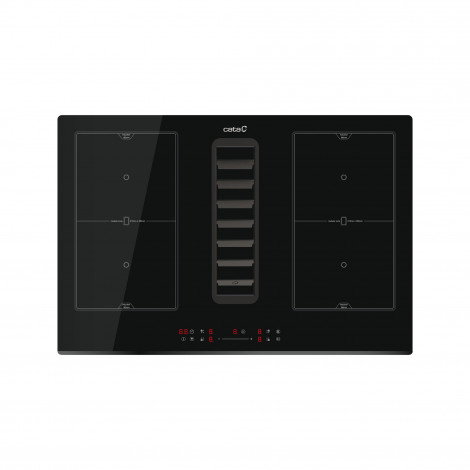 CATA Venting Hob | IAS 7024 | Induction | Number of burners/cooking zones 4 | Slider | Black | CATA | Hob with Hood | IAS 7024 |