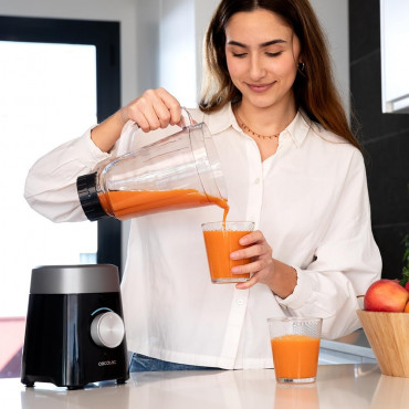Cecotec Blender | Power Black Titanium 1300MAX B | Tabletop | 1300 W | Jar material Plastic | Jar capacity 1.5 L | Ice crushing 