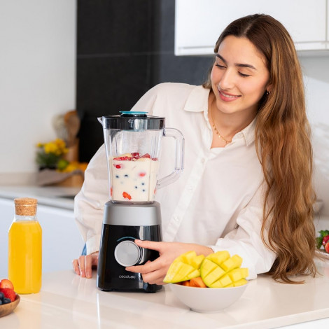 Cecotec Blender | Power Black Titanium 1300MAX B | Tabletop | 1300 W | Jar material Plastic | Jar capacity 1.5 L | Ice crushing 