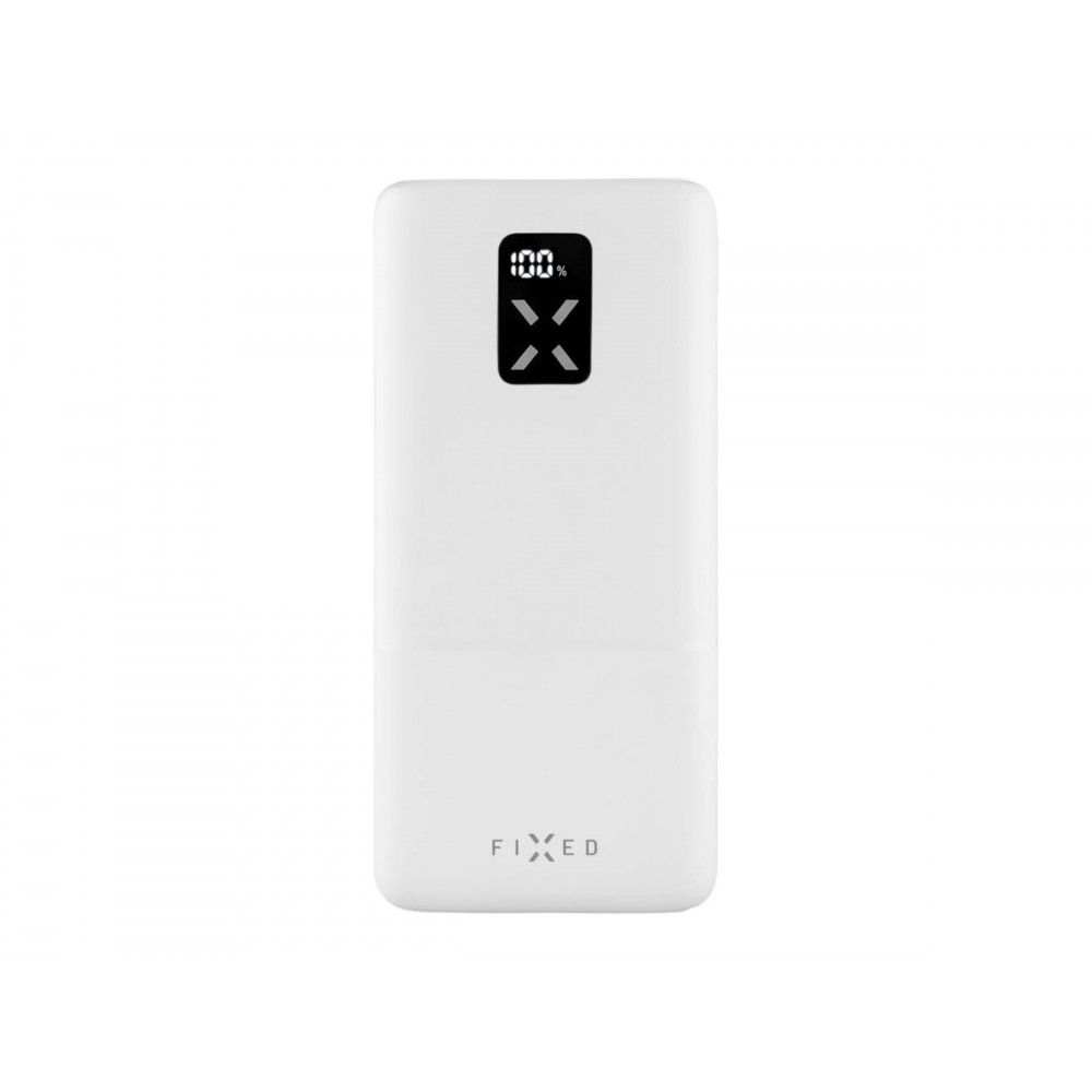 Fixed Power bank Zen 20 with LCD display and PD 20W output | FIXZEN-20-WH | 20000 mAh | White