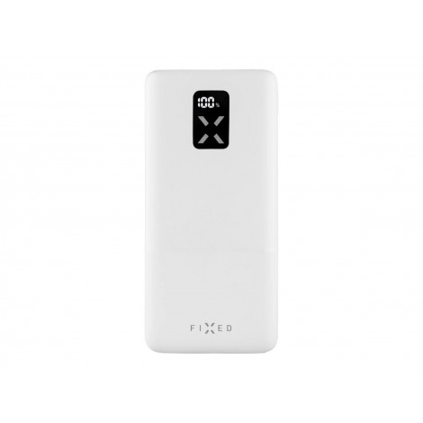Fixed Power bank Zen 20 with LCD display and PD 20W output | FIXZEN-20-WH | 20000 mAh | White