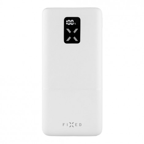 Fixed Power bank Zen 20 with LCD display and PD 20W output | FIXZEN-20-WH | 20000 mAh | White