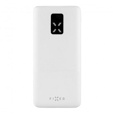 Fixed Power bank Zen 20 with LCD display and PD 20W output | FIXZEN-20-WH | 20000 mAh | White