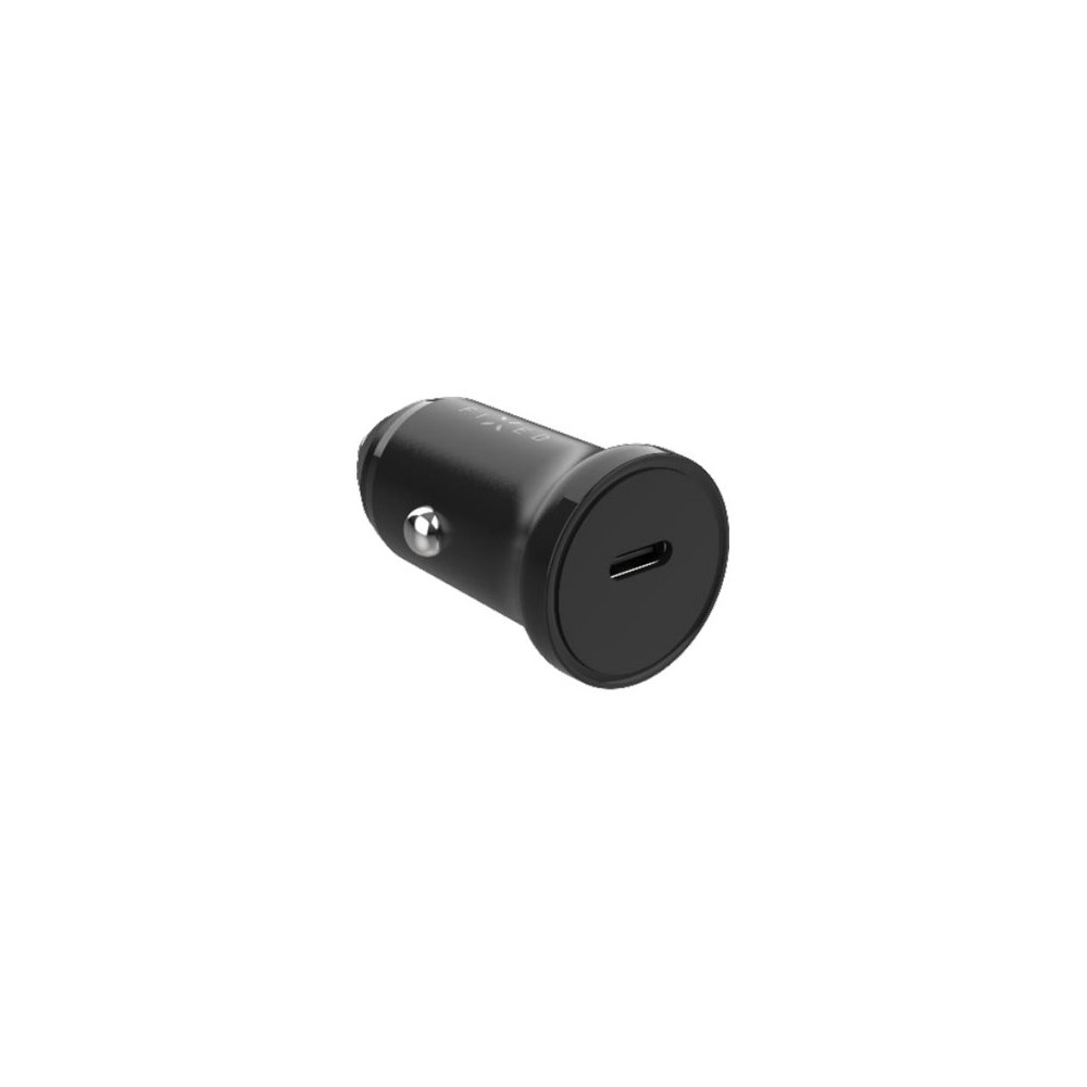 Fixed USB-C Car Charger 20W+ USB-C/USB-C Cable | FIXCC20N-CC-BK