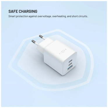 Fixed Mini 2x USB-C and USB GaN Charger 65W