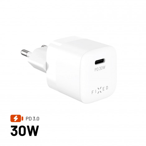 Fixed Mini USB-C GaN Charger 30W