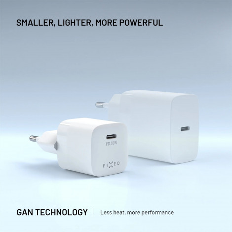 Fixed Mini USB-C GaN Charger 30W