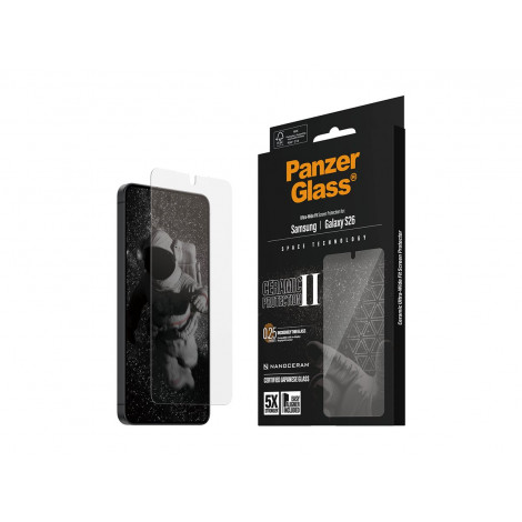 PanzerGlass Ceramic Screen Protector Samsung New Galaxy S26 | Ultra-Wide Fit w. EasyAligner | PanzerGlass