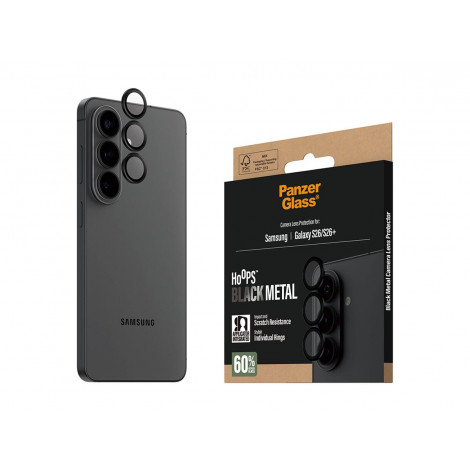 PanzerGlass Hoops Camera Lens Protector Black Samsung New Galaxy S26 | S26 Plus | PanzerGlass