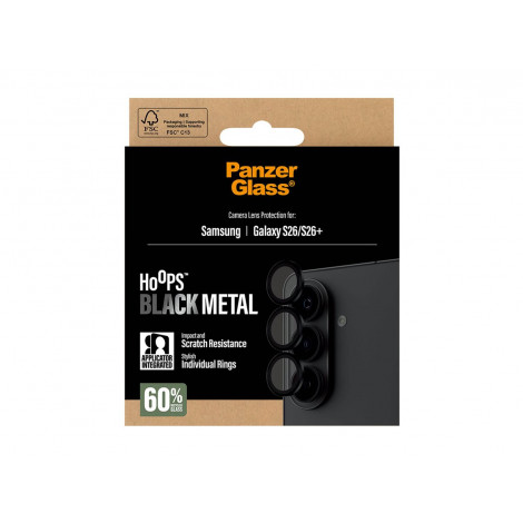 PanzerGlass Hoops Camera Lens Protector Black Samsung New Galaxy S26 | S26 Plus | PanzerGlass