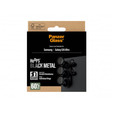 PanzerGlass Hoops Camera Lens Protector Black Samsung New Galaxy S26 Ultra | PanzerGlass