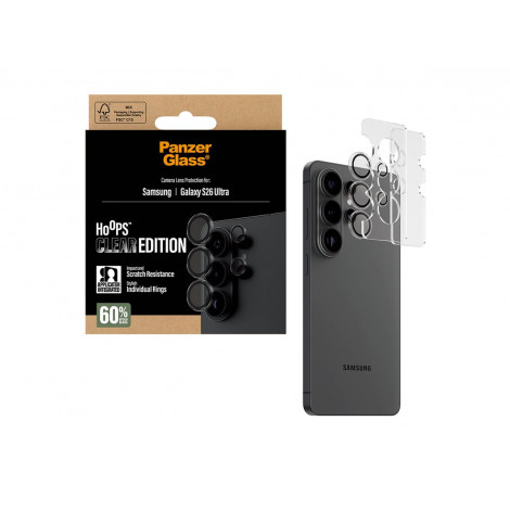 PanzerGlass Hoops Camera Lens Protector Transparent Samsung New Galaxy S26 Ultra | PanzerGlass