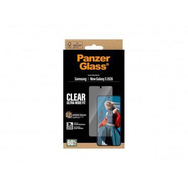 PanzerGlass Screen Protector Samsung New Galaxy S26 | Ultra-Wide Fit w. EasyAligner | PanzerGlass