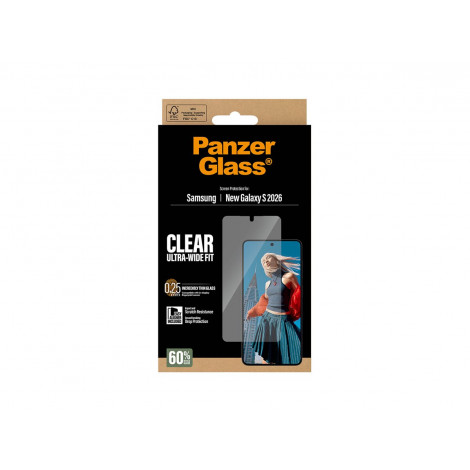 PanzerGlass Screen Protector Samsung New Galaxy S26 | Ultra-Wide Fit w. EasyAligner | PanzerGlass