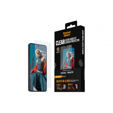 PanzerGlass Screen Protector Samsung New Galaxy S26 | Ultra-Wide Fit w. FASTFIT IN-A-BOX | PanzerGlass