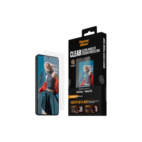 PanzerGlass Screen Protector Samsung New Galaxy S26 | Ultra-Wide Fit w. FASTFIT IN-A-BOX | PanzerGlass
