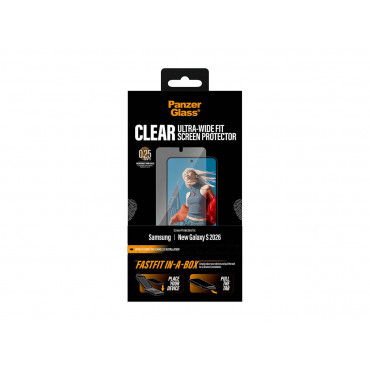 PanzerGlass Screen Protector Samsung New Galaxy S26 | Ultra-Wide Fit w. FASTFIT IN-A-BOX | PanzerGlass