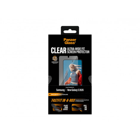 PanzerGlass Screen Protector Samsung New Galaxy S26 | Ultra-Wide Fit w. FASTFIT IN-A-BOX | PanzerGlass