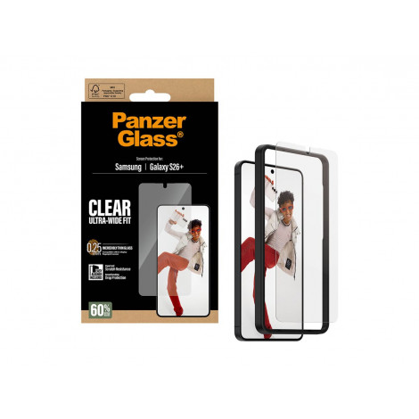 PanzerGlass Screen Protector Samsung New Galaxy S26 Plus | Ultra-Wide Fit w. EasyAligner | PanzerGlass