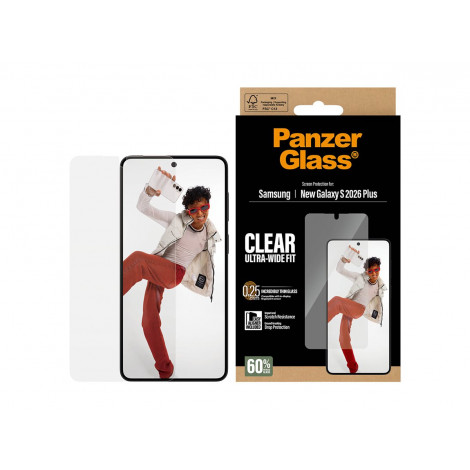 PanzerGlass Screen Protector Samsung New Galaxy S26 Plus | Ultra-Wide Fit w. EasyAligner | PanzerGlass