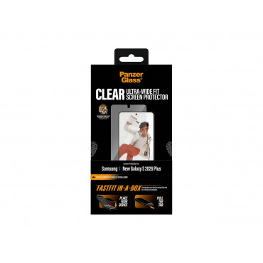 PanzerGlass Screen Protector Samsung New Galaxy S26 Plus | Ultra-Wide Fit w. FASTFIT IN-A-BOX | PanzerGlass