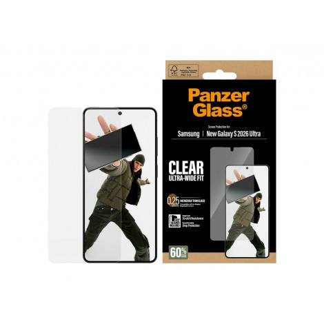 PanzerGlass Screen Protector Samsung New Galaxy S26 Ultra | Ultra-Wide Fit w. EasyAligner | PanzerGlass