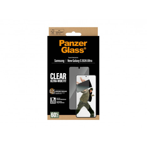 PanzerGlass Screen Protector Samsung New Galaxy S26 Ultra | Ultra-Wide Fit w. EasyAligner | PanzerGlass