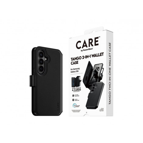 CARE by PanzerGlass Tango 2-in-1 Wallet Case w. Qi Samsung New Galaxy S26 | PanzerGlass